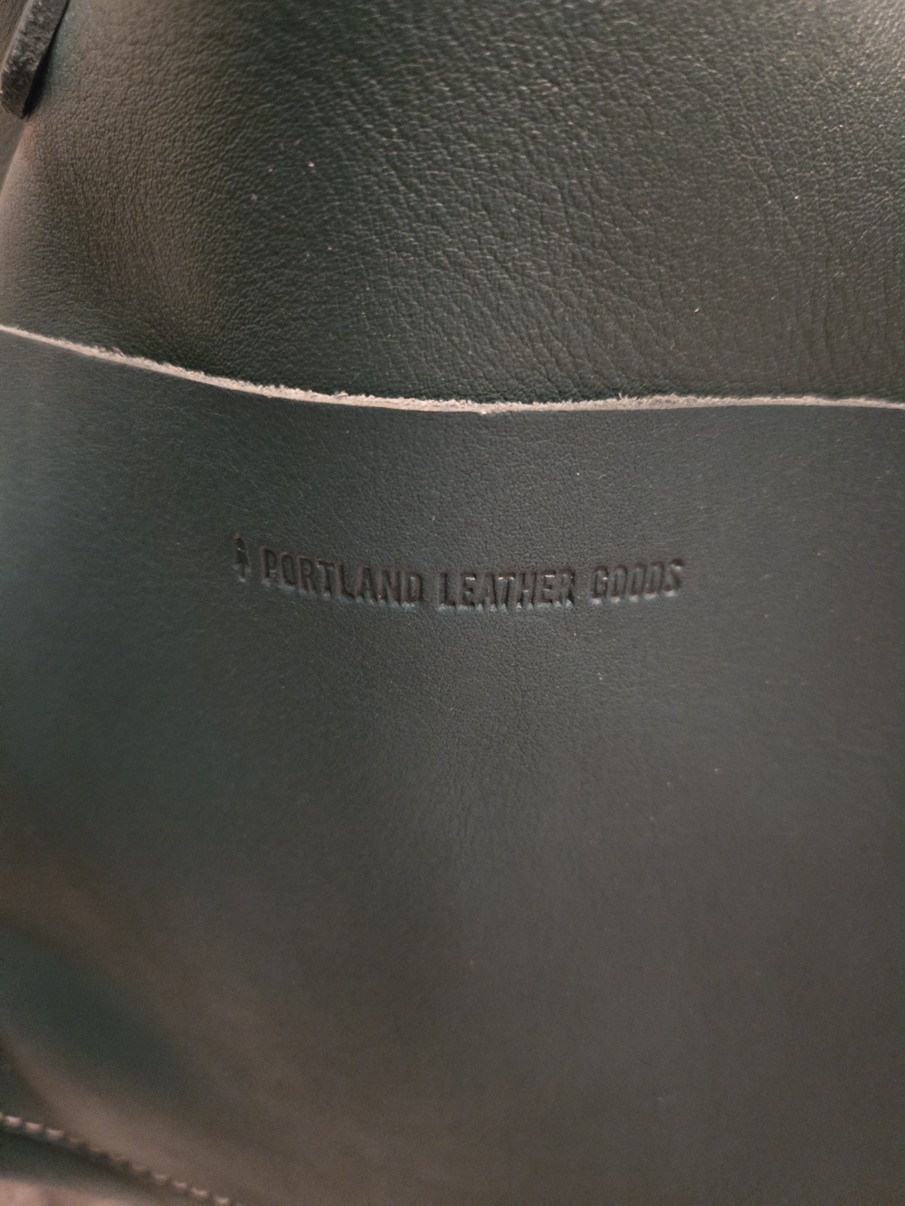 Portland Leather Teal Crossbody Medium Tote Bag. Like New. - Picture 3 of 14